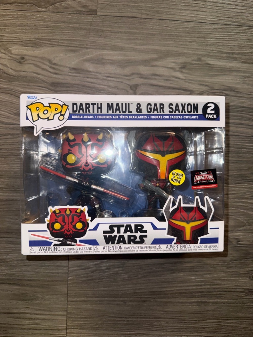 Funko Pop! Vinyl: Star Wars Darth Maul & Gar Saxon 2 Pack Target Con Exclusive